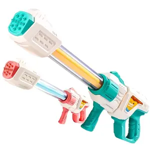 새로운 여름 야외 게임 어린이를위한 투명 플라스틱 물 사수 장난감 휴대용 물총 장난감