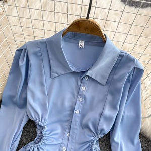 All'ingrosso di alta qualità alla moda elegante camicetta <span class=keywords><strong>a</strong></span> <span class=keywords><strong>manica</strong></span> <span class=keywords><strong>lunga</strong></span> Crop Top vendita calda <span class=keywords><strong>vestiti</strong></span> da donna - Product Image 4