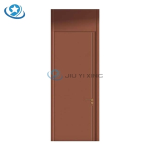 Jiuyixing – Panneau de porte de chambre et panneau supérieur en WPC pur, étanche et anti-poussière, avec revêtement en film <span class=keywords><strong>PVC</strong></span>, pour le marché saoudien – Prix abordable - Product Image 5