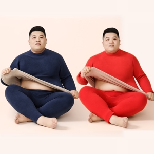Set di Intimo Termico Invernale con Fodera in <span class=keywords><strong>Lana</strong></span>, Collo Alto, Antifreddo, Antibatterico, Antistatico, in Poliestere Caldo per <span class=keywords><strong>Uomo</strong></span> - Product Image 6