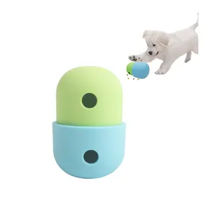 Dispensador interactivo de golosinas para perros al por mayor, rompecabezas de juguete para perros, bolas duraderas para perros, juguetes de entrenamiento para masticar IQ