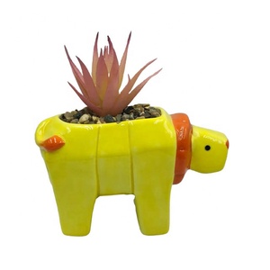 estilo León diseño de cerámica de siembra jardinera maceta jardín plantador florero de flores para la decoración de la casa - Product Image 5