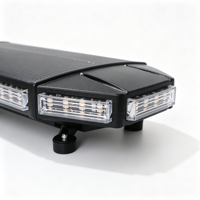 BIAOCHI 96W Hochleistungs-LED-Warnleuchten in Amber und Weiß für LKW und PKW, Notfall-Blitzlichtleiste 48'' 122cm