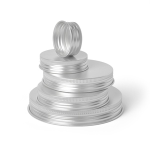 Tapa de rosca de aluminio plateada reciclable de 24 mm/32 mm/47 mm/89 mm con acabado mate para botellas/frascos cosméticos, botellas de suplementos y revestimiento para botellas de píldoras - Product Image 4