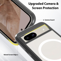 Coque de téléphone magnétique transparente en TPU et PC de haute qualité RUITE avec recharge sans fil pour Google Pixel 6 7 8 9 Pro
