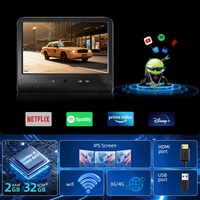 Monitor Iklan Kursi Belakang 10.1 inci ViewTech Wholesale Taxi, Manajemen Informasi Cloud, Layar Sandaran Kepala Android LCD