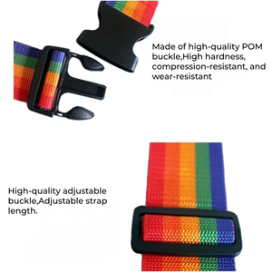 Cinghie per Valigie Personalizzabili con Fibbia a Sgancio Rapido, Set di Cinture in Tessuto per Fissaggio Bagagli e <span class=keywords><strong>Abbigliamento</strong></span> - Product Image 4