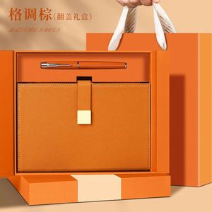 Juego de caja de regalo para cuaderno, bolsa para tarjetas con cremallera y logotipo personalizado para oficina de negocios, Bloc de notas, bolsillos, libro ejecutivo, nuevo juego de regalo de lujo - Product Image 4