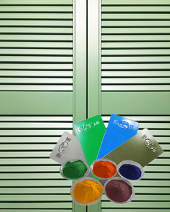 RAL 6011-pintura en polvo <span class=keywords><strong>Reseda</strong></span> para puertas, color verde - Product Image 1