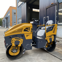 Compacteur routier vibrant diesel Kubota 1,5 tonne (1500 kg) à double tambour pour asphalte – Prix usine