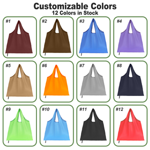 Custom Logo Multi Color Waterproof Reusable Supermarket <b>Foldable</b> Grocery <b>Shopping</b> <b>Bag</b> Wholesale Polyester Thickened Eco Tote <b>Bag</b> - Product Image 2