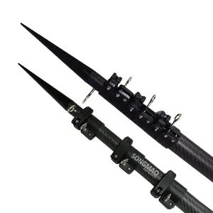 Factory Direct 15ft 20ft 22ft Marine Boat Fishing Outriggers Poles Telescopic Carbon Fiber Pole Outriggers