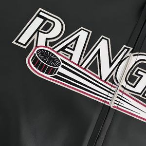 Chaquetas Varsity de Piel de Oveja Auténtica con Bordado Deportivo, Talla Estadounidense, Unisex, Solapa de Piel de Cordero Francés - Product Image 3