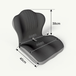 Cuscino Ortopedico in Memory Foam per Seduta e <span class=keywords><strong>Schienale</strong></span> con Base Antiscivolo per Auto e Sedia da Ufficio, Allevia il Dolore all'Anca - Product Image 6