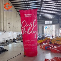 Réplique géante gonflable de bouteille de nettoyant facial pour la promotion des marques en magasin de cosmétiques et l'affichage de la marque