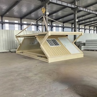 Maison conteneur pliable - Design moderne, résistante aux tremblements de terre de niveau 8, hébergement temporaire pour camps de réfugiés, bâtiments de bureaux