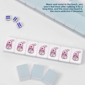 Juego de Mahjong Acrílico Moderno Latinoamericano, Serie Royal Saint, Fichas de Gel Hechas a Mano, para Uso Doméstico y Colección - Product Image 3