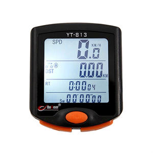 Ordinateur de vélo Bogle YT 813, compteur de vitesse numérique filaire avec écran LCD et rétroéclairage pour le cyclisme - Product Image 1