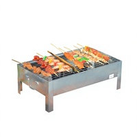 Barbecue et réchaud pliants portables pour camping en extérieur, grille de cuisson en tôle, vente en gros d'usine, fours de rôtissage