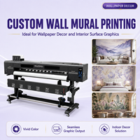 Imprimante de papier peint grand format 1,8 m avec 2 cartes Hoson XP600 CMYK – Machine de décoration murale en gros OEM