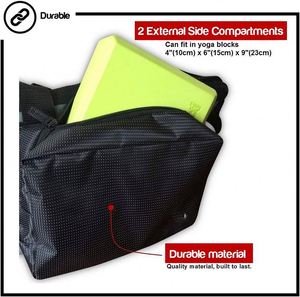 Bolsa de Lona para Esterilla de Yoga con Estampado, Bolsillo y Cremallera - Product Image 3