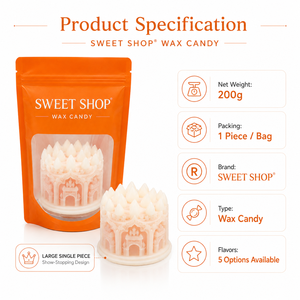 Caramelos de Cera de <span class=keywords><strong>Castillo</strong></span> de 200g, Regalo Perfecto, Diseño Impresionante y Atractivo, Dulces Masticables - Product Image 3