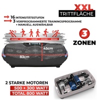 Machine d'exercice de fitness CE ROHS Entraîneur d'entraînement de plaque d'ajustement fou entier avec plaque de vibration en matériau ABS durable