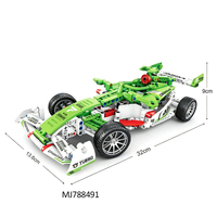 Modèle de voiture de course à construire, jouet de construction à rétrofriction, ensemble éducatif de construction DIY