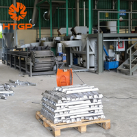 Four de fusion à gaz pour le recyclage de la ferraille d'aluminium, 1,5 tonne, machine de fusion automatique au GPL/gaz naturel pour lingots