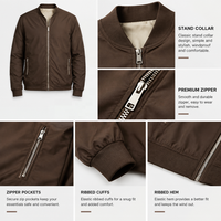Veste rembourrée réversible imperméable pour homme, personnalisable OEM ODM, veste d'hiver légère en polyester, manteau décontracté pour l'extérieur, vente en gros