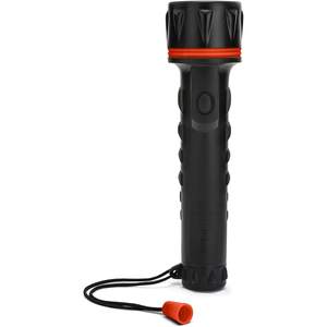 Lampe torche LED Velamp Irub3led, corps en caoutchouc, pile D, bouton poussoir, lumière d'urgence - Product Image 5