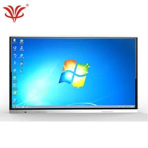 لوح ذكي بشاشة لمس ومصابيح LED فيديو بشاشة lcd تفاعلية متعددة المستخدمين سلسلة iq 800 لوح أبيض معدني للحاسوب وحامل الهاتف للتعليم