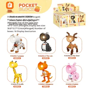 Fangcheng Fc8294 जानवरों प्रकृति थीम मिनी नाइट लाइट बिल्डिंग ब्लॉक मॉडल असेंबली ने बच्चों के पैमाने पर 1:8 - Product Image 6