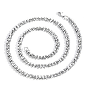 Haute qualité en acier inoxydable Miami chaîne cubaine collier à la mode hommes charme bijoux cadeau pour petits amis fête présente - Product Image 3