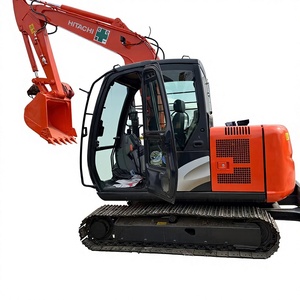 Excavadora de cadenas Hitachi ZX70 de 7 toneladas para minería y canteras con cazo para roca, pluma hidráulica y motor Kawasaki. - Product Image 1