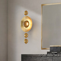 Lampe murale en fer de style nordique, design rétro créatif, luxe léger, postmoderne, pour salons, couloirs, chambres à coucher, zones de chevet