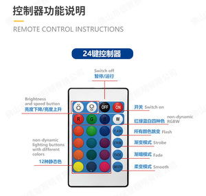 Tira de LED direccionable RGBWIC 5050 RGBW de 24V con efecto de agua corriente, 60 LED mágicos - Product Image 2