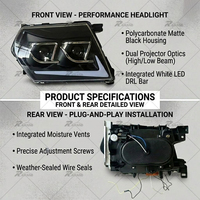 Nouveau design de phare pour NISSAN Patrol Y61 1999-2003, phare LED, clignotant, feux de jour (DRL), ensemble pour phares Patrol Y61