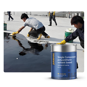 Revêtement imperméable à base <span class=keywords><strong>d</strong></span>'eau en polyuréthane, homologué CE, résistant aux intempéries, W-15, pour l'étanchéité des toits et des terrasses - Product Image 1