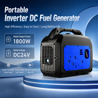 1800W 24V DC Benzin-Generator Tragbarer Generator mit Bluetooth und Niederspannungs-Autostart
