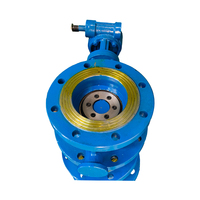 Vanne papillon à turbine excentrique triple à bride WCB A216, manuelle, pour gaz, modèles D343H-10C, D343H-16C, D343H-25C