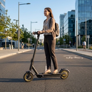 Scooter Eléctrico de 10 Pulgadas y 2 Ruedas, Sin Escobillas, 350W, con Asiento Plegable, Impermeable, Control por Aplicación Digital, hasta 30 km/h, Carga de 150 kg, S11-3H-10.4 350 - Product Image 4