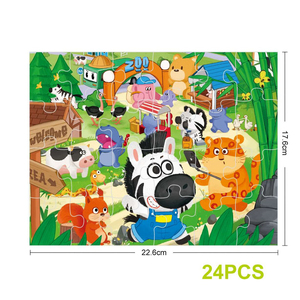 Ensemble de puzzles nivelés série animale en gros 24/30/35 pièces jouets éducatifs pour le développement des enfants jeux d'apprentissage en toute sécurité pour enfants - Product Image 4