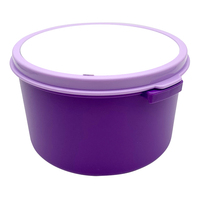 Boîtes à lunch en plastique pour sublimation RTS, contenants alimentaires pour enfants, rentrée scolaire, boîtes à lunch rondes vierges pour sublimation avec logo imprimé