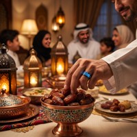 Bague connectée Tasbih avec compteur, boîte cadeau islamique pour le Ramadan, pour les prières musulmanes, avec suivi de santé