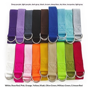 Ceinture de yoga extensible anti-cyphose, sangle flexible, outil d'entraînement auxiliaire en polyester 1,8 m avec boucle en D 4,0 cm <span class=keywords><strong>Jessi</strong></span> - Product Image 6
