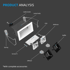 Allway <span class=keywords><strong>SKD</strong></span> Contemporain Design Hall Bureau Intérieur Plafond Réglable <span class=keywords><strong>Skd</strong></span> Down Light Frame Led Linear Downlight Housing - Product Image 2