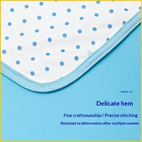 Protège-matelas imperméable YIVEKO pour bébé, imprimé ours, anti-fuites 3D, lavable et réutilisable, pour énurésie et incontinence