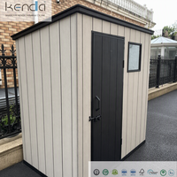 Abri de jardin en plastique Kenda Diy APEX 4x4 pieds, garantie 10 ans, résistant aux typhons, rangement d'outils pour cour, balcon, jardin