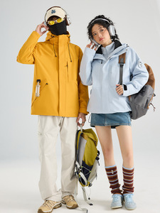 Veste Gore-Tex pour femmes 2025, nouvelle veste de montagne trois-en-un coupe-vent et imperméable pour couples, hommes - Product Image 4
